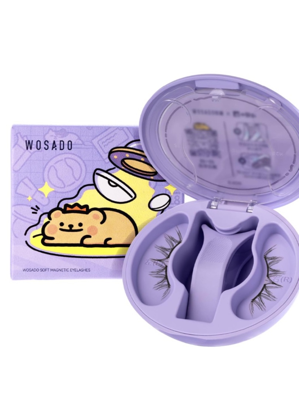 NIB WOSADO Magnetic False Eyelashes Kit Iris Black